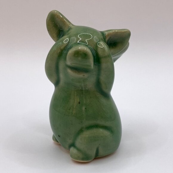 See No Evil - Hear No Evil Pig Angels Ceramic Figurine Tchotchke Flying Pigs - Picture 6 of 13